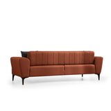 Jakarta (230 x 95 x 77 cm) 3-sits bäddsoffa Kakelröd