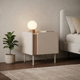 Lucile (45,5 x 47,8 x 35 cm) Nattduksbord Naturlig ek sandsten