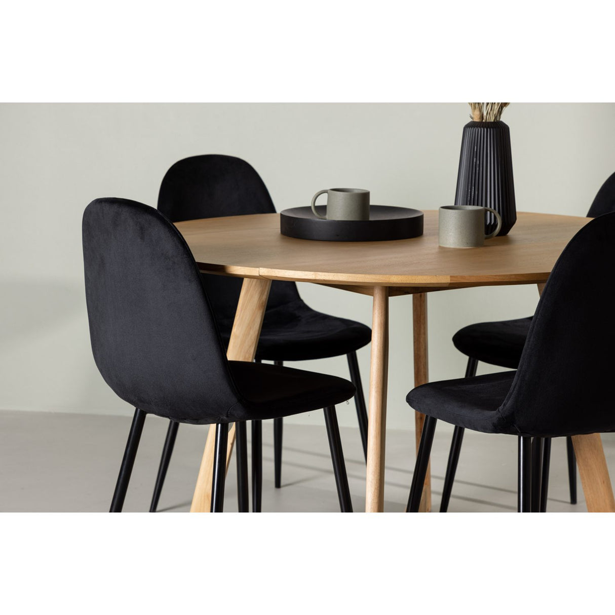 Yakidon, Polar Rund matgrupp Svart, Brun, ⌀120