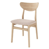 Esther Matstol Vitoljad Ek/Beige Tyg