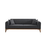 Astana 3-sits (222 x 90 x 80 cm) 3-sits bäddsoffa Antracit