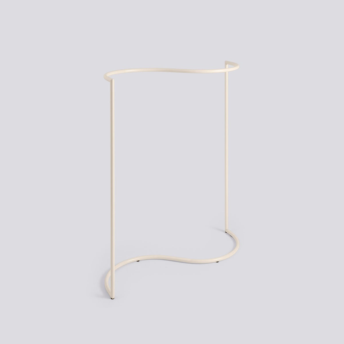 Colour Rack S-form 144 × 60 × 150 cm Klädställning Eggshell