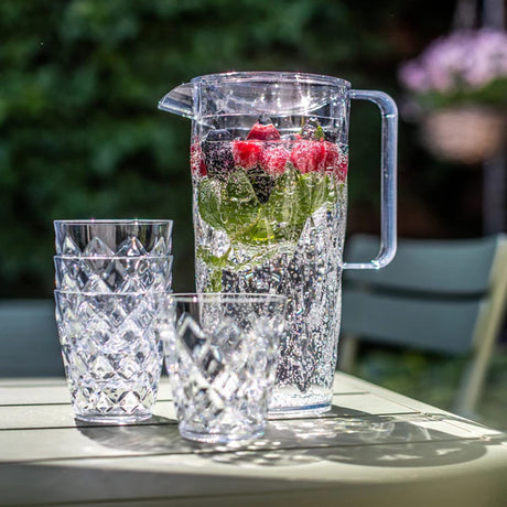 Crystal set inkl 4 glas crystal clear Karaff