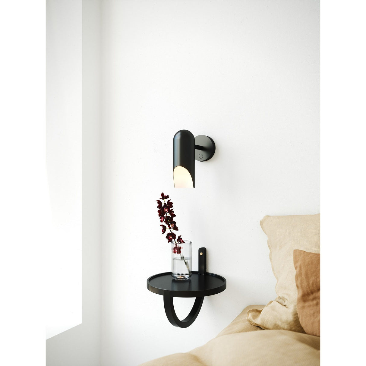 Rochelle Svart Vägglampa