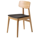 Shirley Stol Svart/Naturlig Ek