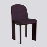 Chisel 65 Stol Dark Bordeaux – lackerad bokfaner, Turf Burgundy