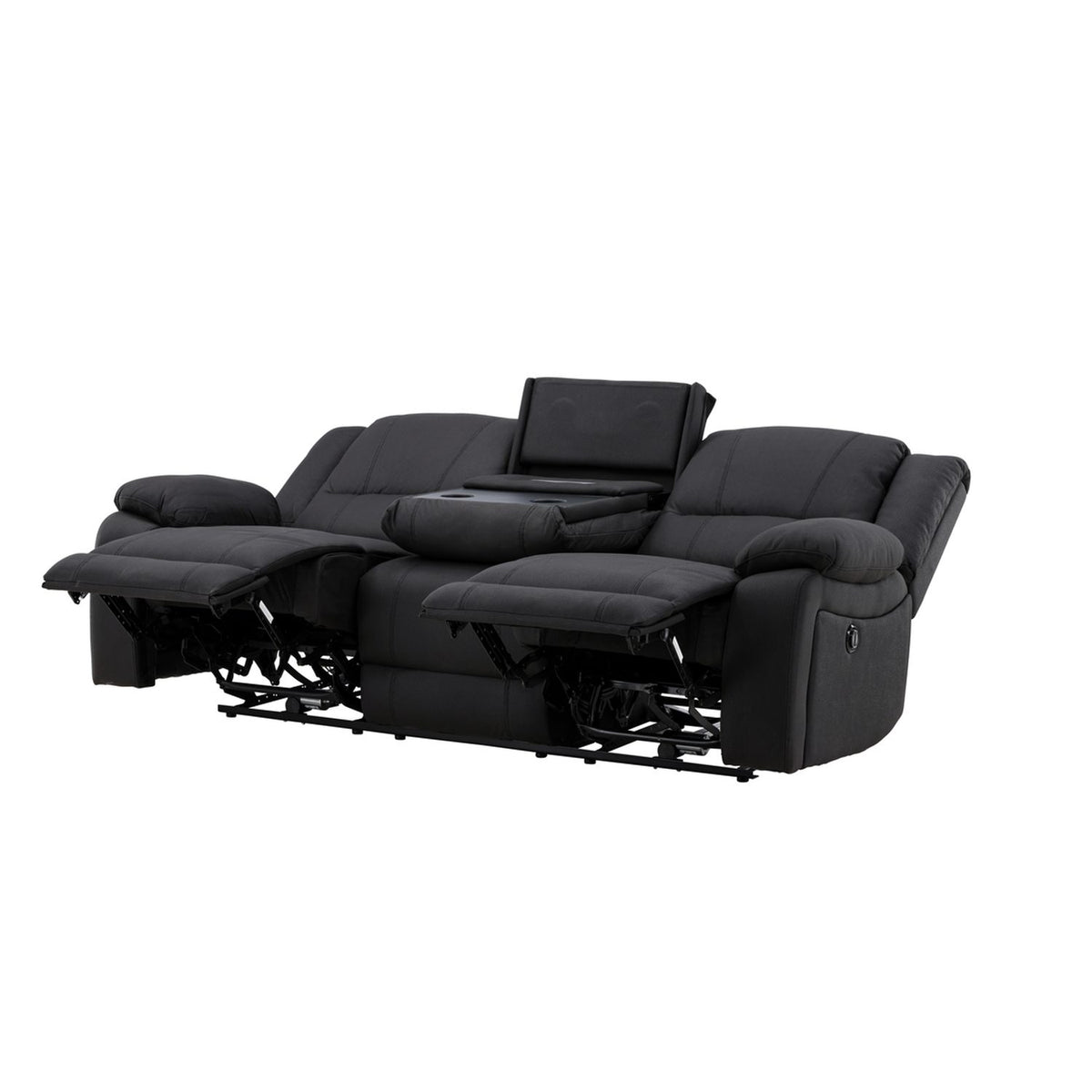 Singapore Reclinersoffa Svart