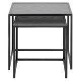 Seaford Satsbord 45x50x50 cm Ask Svart