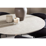 Lycke, Berit Rund matgrupp Svart, Beige, ⌀110