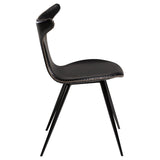 Dolphin Stol Vintage Black Art.Leather, Black