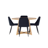 Yakidon, Night Rund matgrupp Svart, Brun, ⌀120