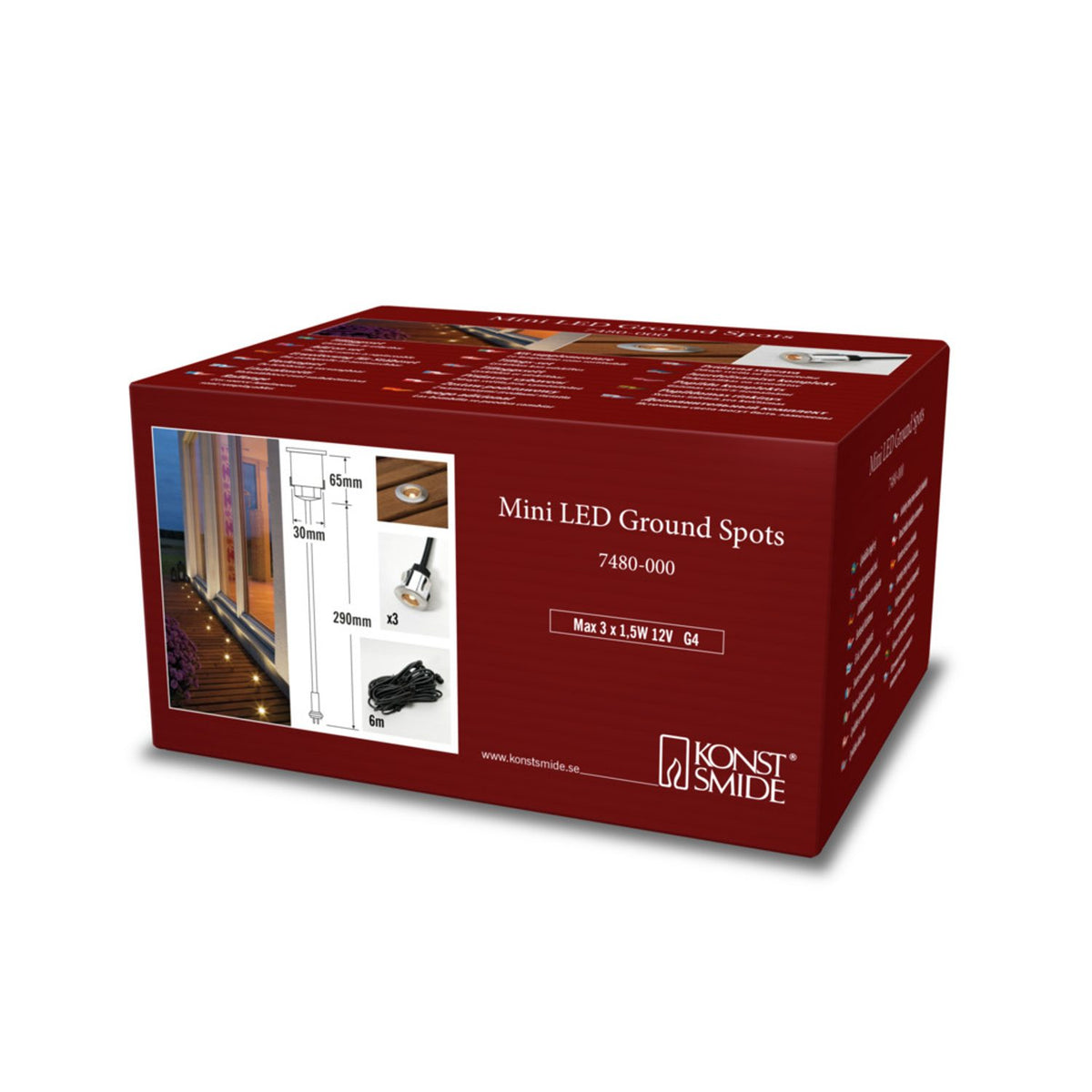 Tilläggsset 3-pack för 7477 Spotlight Ute
