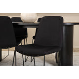 Bianca, Muce Oval matgrupp Svart, Svart, 200 x 90