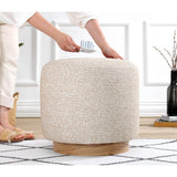 Cheriton Puff (Ø45 x H42 cm) Beige Sittpuff