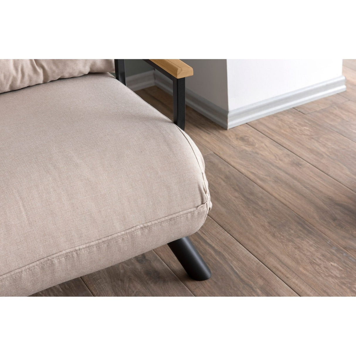 Tarawa v2 Enkel (26 x 120 x 60 cm) Creme 1-sits bäddsoffa