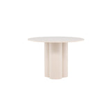 Olivia Runt matbord Beige
