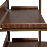 Friyay set om 6 med skrivbord Hylla Walnut