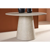 Lanzo Runt matbord Beige