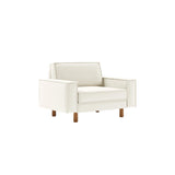 Wellington Loveseat (133 x 89 x 87 cm) 1-sitssoffa Mjölkskum valnöt