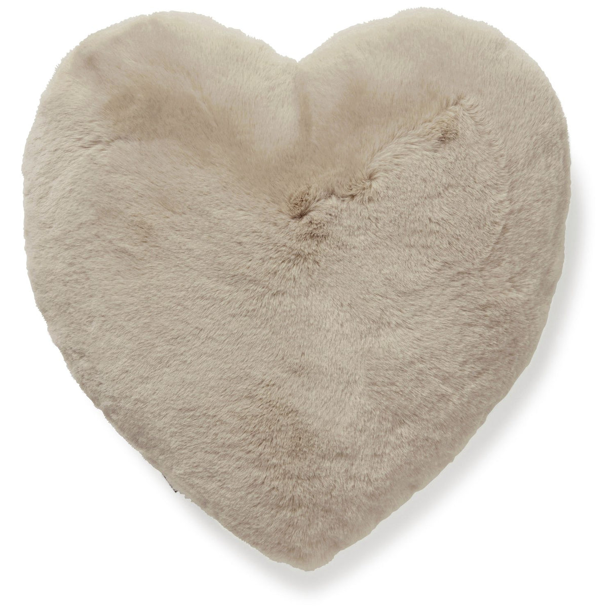 Fluffy Hjärtformad Kudde Nougat