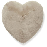 Fluffy Hjärtformad Kudde Nougat