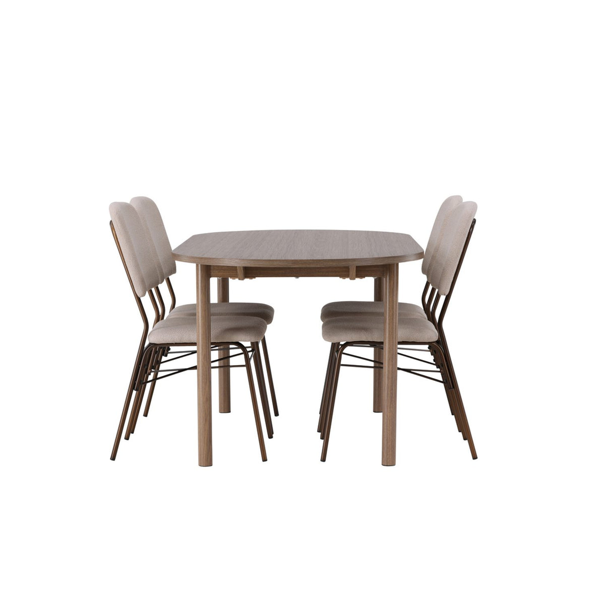 Andy, Seda Oval matgrupp Beige,Brun, Natur, 180 x 90