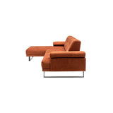 Windhoek Small (178 x 100 x 155 cm) Orange Hörnsoffa Vänster