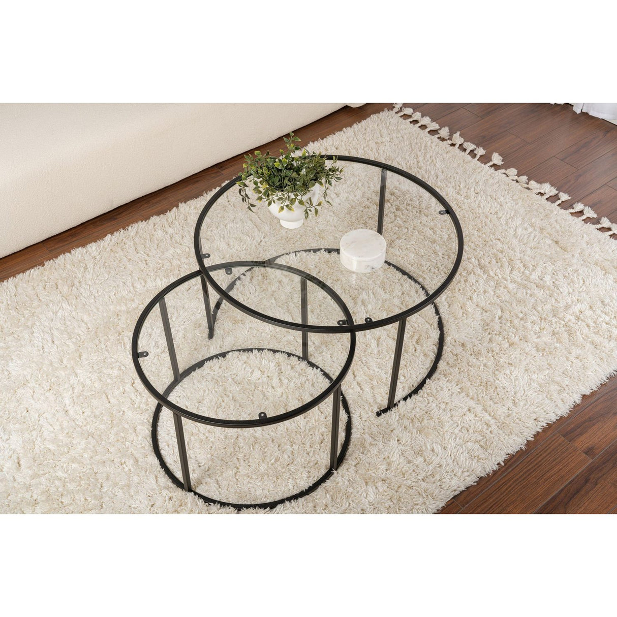 Nairobi Set (80 x 43 x 80 cm) Soffbordsset Svart