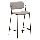 Zed Barstol Cashmere bouclé, Antique Brass