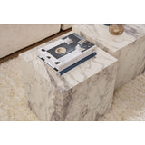 Hobart set (40 x 40 cm) Fresia-marmor Sidobordsset