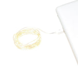Micro LED USB Silversladd Ljusslinga Inomhus 50 Lampor (2.45m), Varmvit