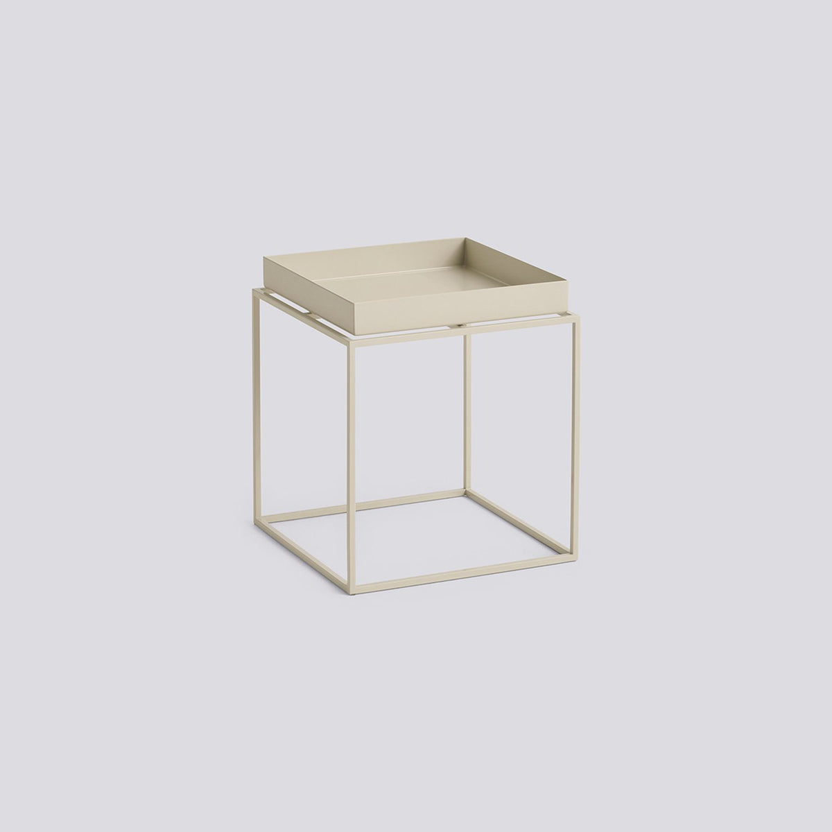 Tray Table L30 × B30 × H34 cm Brickbord Warm beige