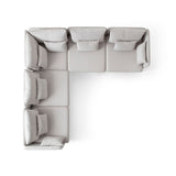 Flexy L (194 x 95 x 154 cm) Hörnsoffa Kräm