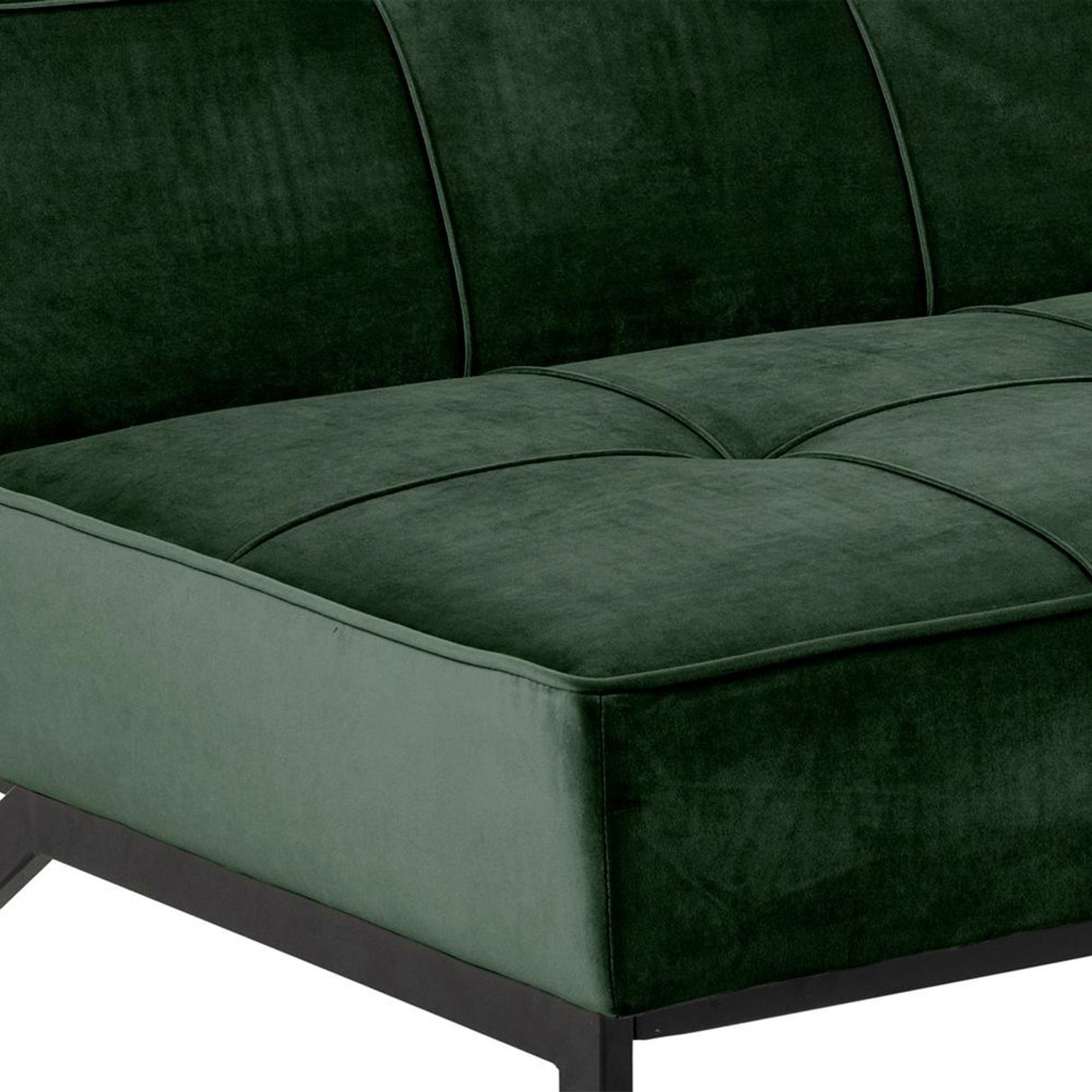 Perugia Bäddsoffa 87x198x95 cm Vic tyg Skogsgrön