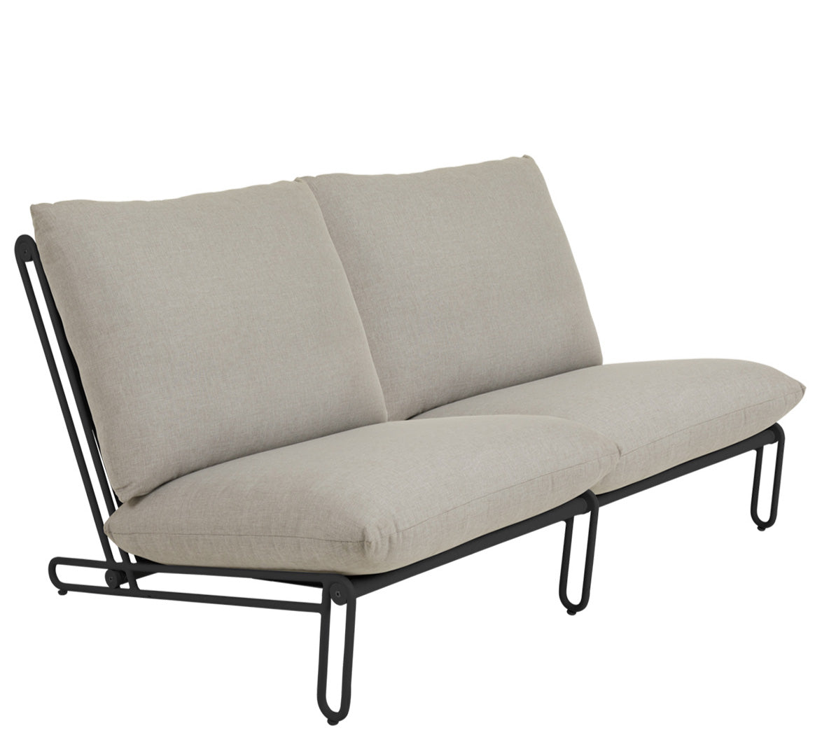 Blixt 2-sits soffa Svart/Beige