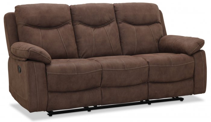 Boston 3-sits Reclinersoffa Brunt Tyg