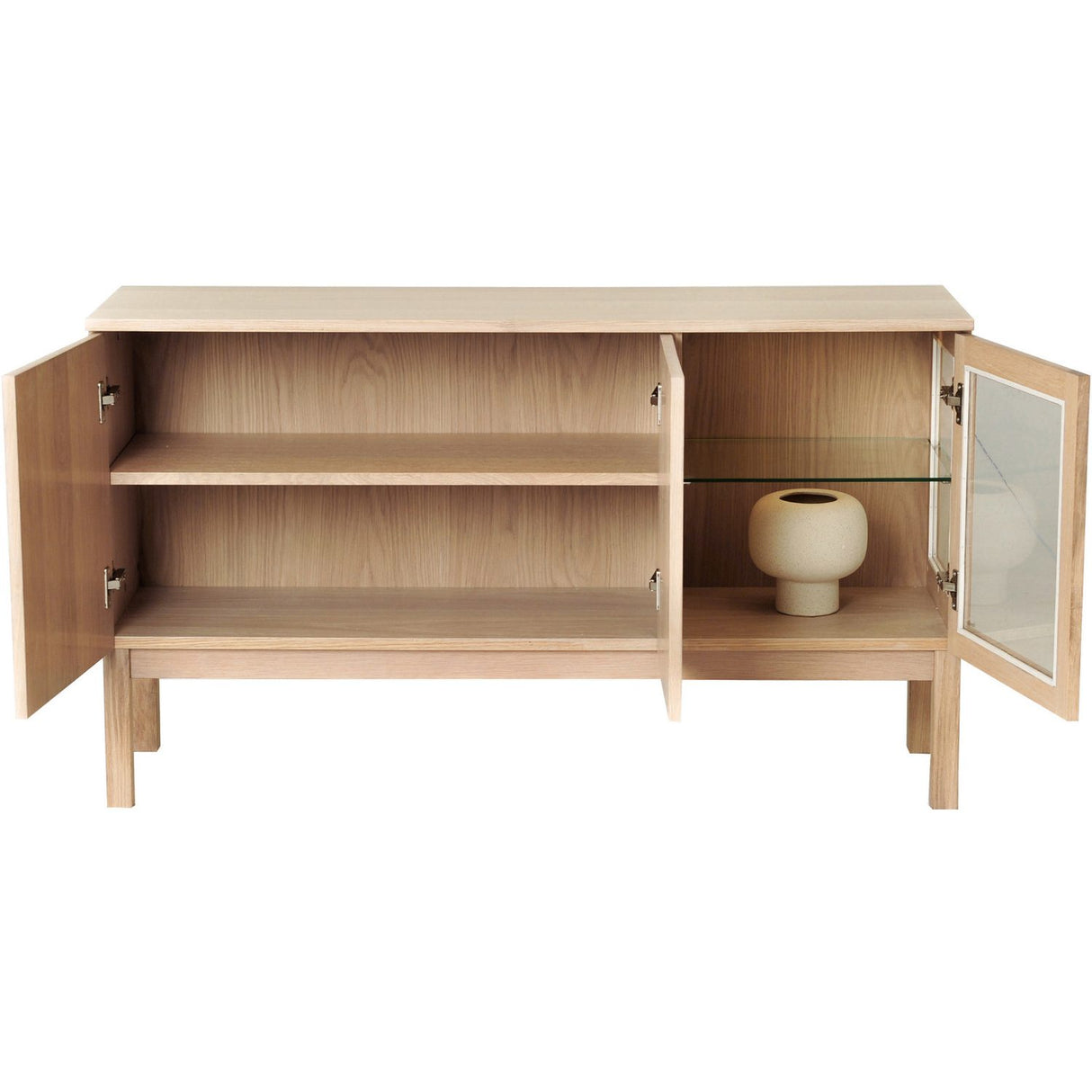Olivia med Glasdörr & Belysning Sideboard