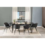Montreux Matbord 75x219x90 cm Svart