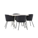 Plaza, Berit Rund matgrupp Svart, Beige, ⌀120