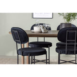 Andy, Stella Oval matgrupp Svart, Natur, 180 x 90