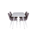 Polar, Polar Rektangulär matgrupp Grå,Vit, Vit, 120 x 75