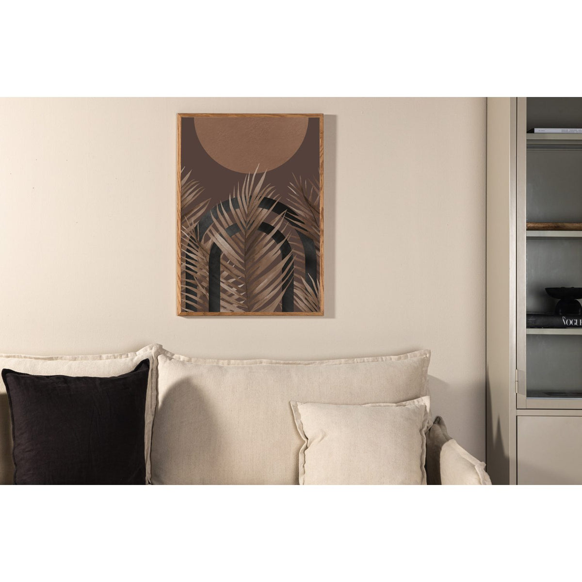 Strukturer Poster Brun, 21 x 30 cm