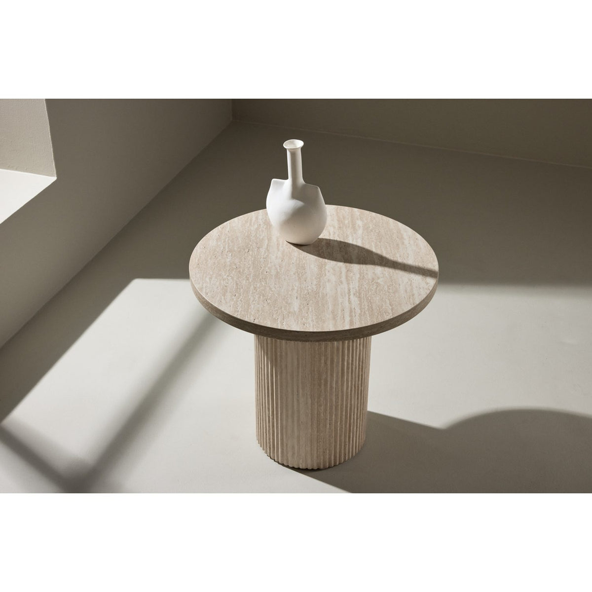 Härön Soffbord Beige, ⌀50