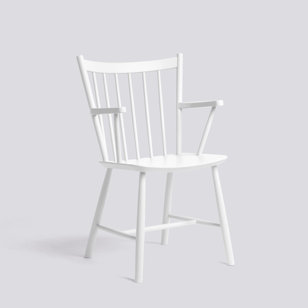 J42 Stol White – bokfaner med vattenbaserad lack, White – massiv bok med vattenbaserad lack