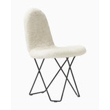 Cactus Sheepskin Stol Svart, Vit