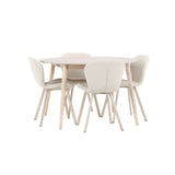 Flora, Lilja Runt matgrupp Beige, Vitlasyr, ⌀120