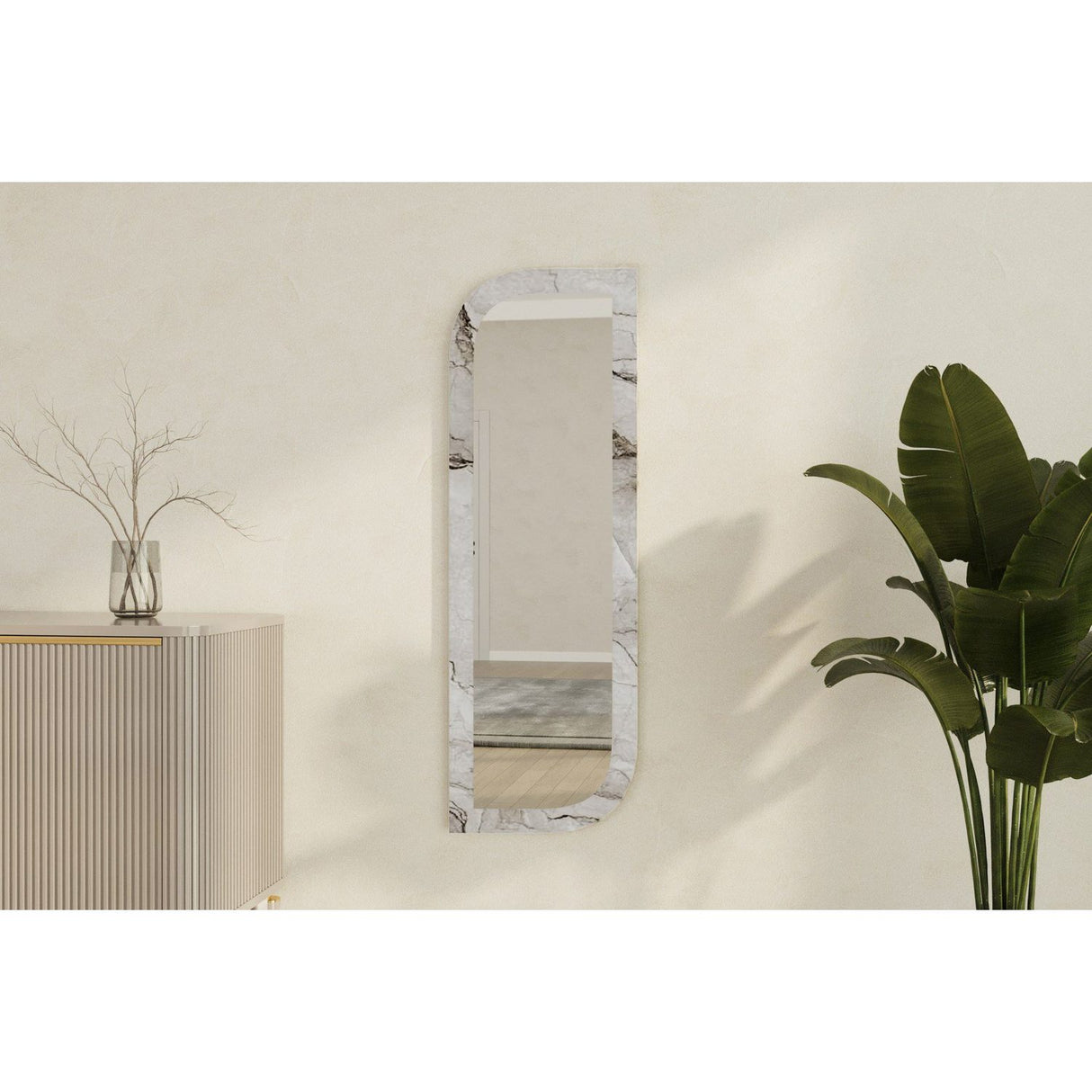 Lima (40 x 120 x 2,2 cm) Spegel Marmor