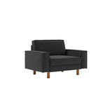 Wellington Loveseat (133 x 89 x 87 cm) 1-sitssoffa Nattgrå valnöt