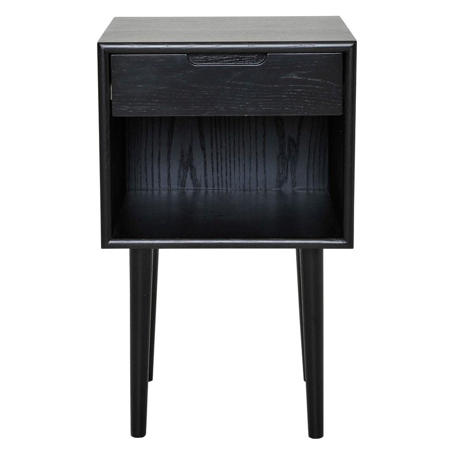 Emma Sängbord Svartlackad Ek, Hög