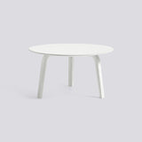 Bella Ø60 × H32 cm Soffbord White – ek med vattenbaserad lack